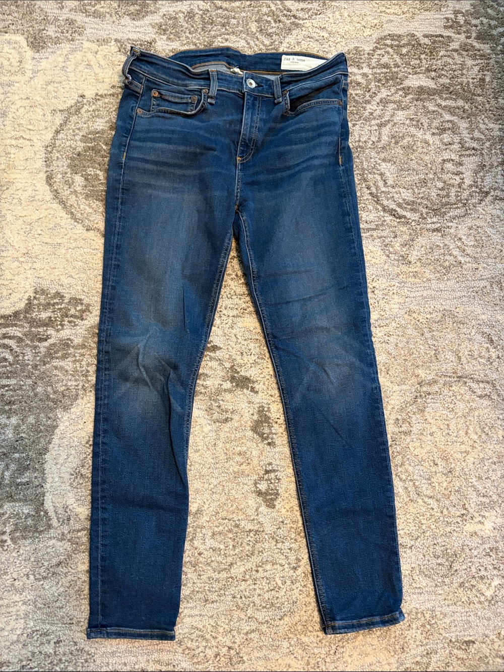 rag & bone Women's Skinny Jeans in Deep Indigo